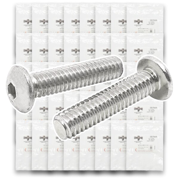 Boltsandnuts.Com Metric Stainless A4-70 Button Socket Head Cap Screws - 1520 PCS Assortment Kit #526 - main